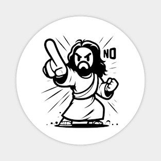 Angry Jesus Magnet